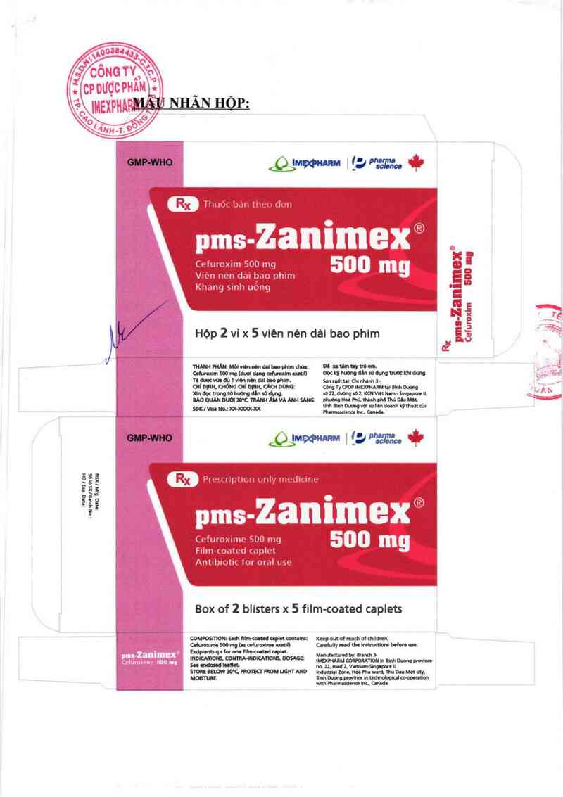 thông tin, cách dùng, giá thuốc pms - Zanimex 500 mg - ảnh 1