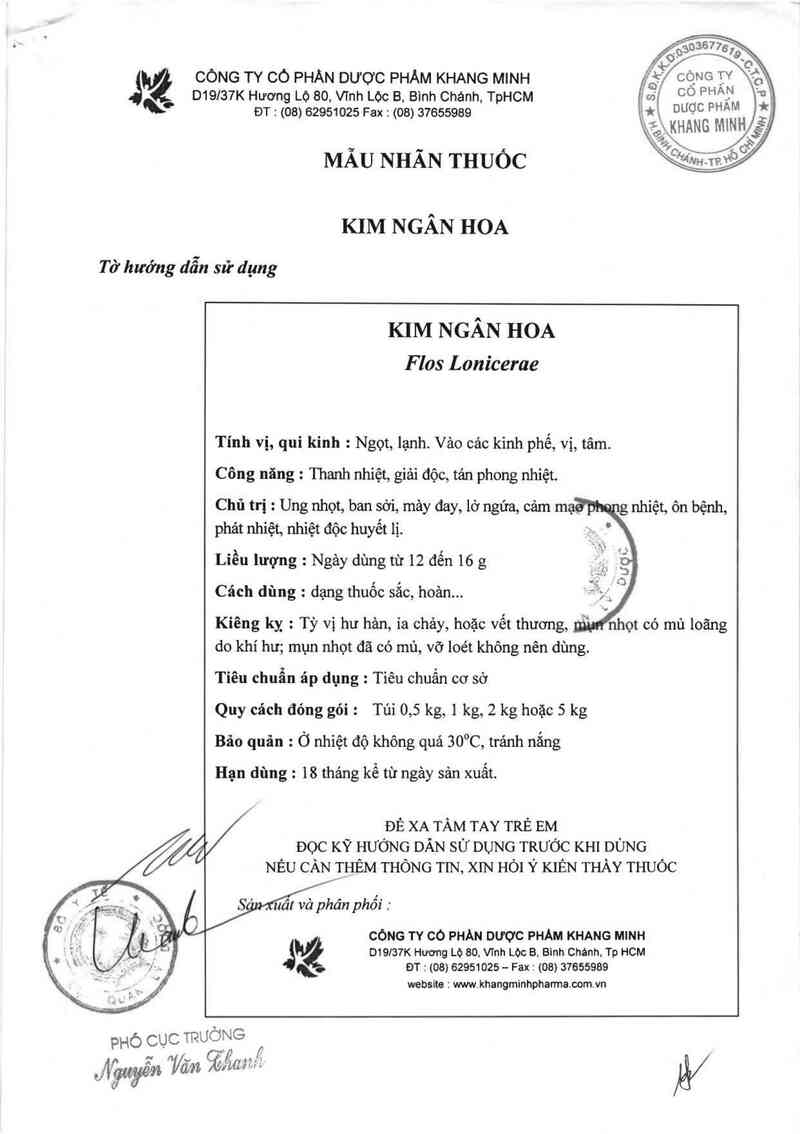 thông tin, cách dùng, giá thuốc Kim ngân hoa - ảnh 1