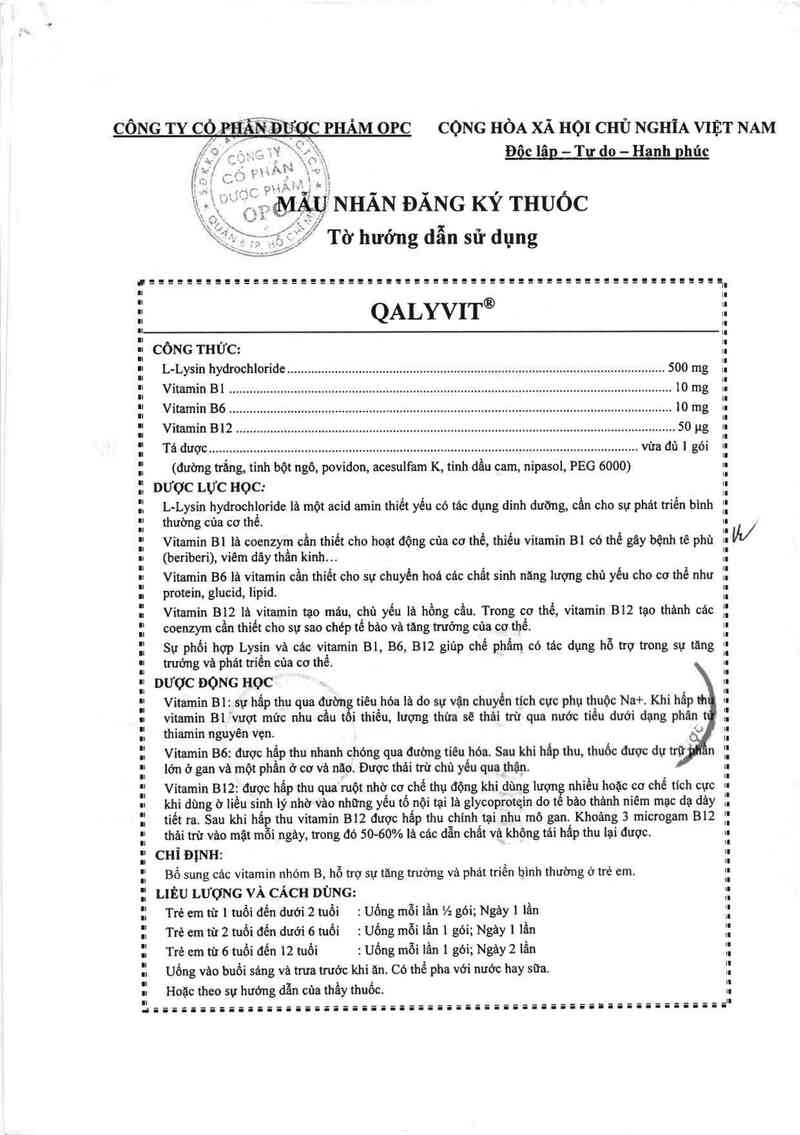 thông tin, cách dùng, giá thuốc Qalyvit - ảnh 2