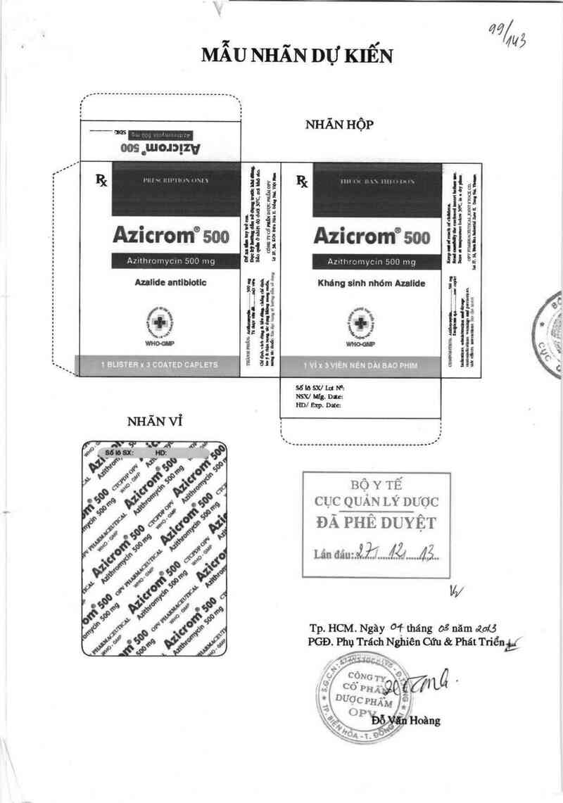 thông tin, cách dùng, giá thuốc Azicrom 500 - ảnh 0