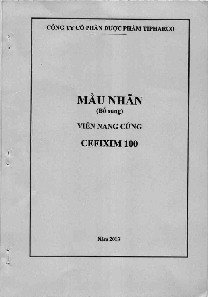 thông tin, cách dùng, giá thuốc Cefixim 100 - ảnh 0