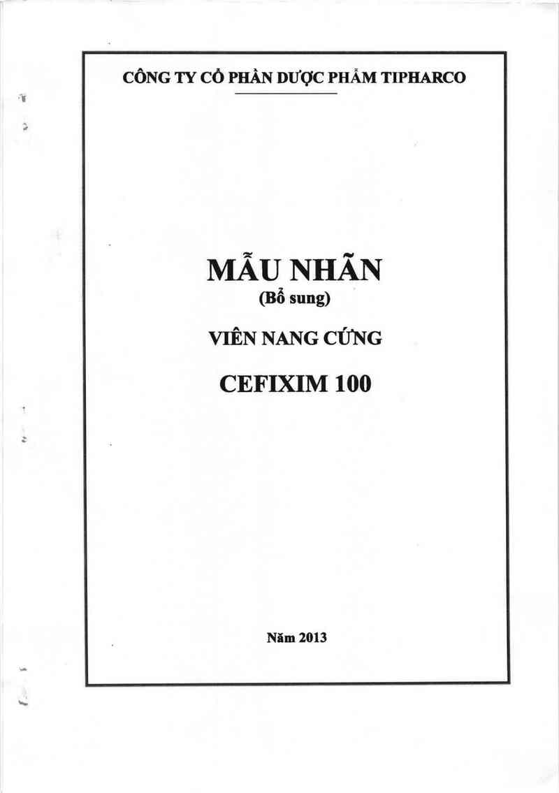 thông tin, cách dùng, giá thuốc Cefixim 100 - ảnh 1