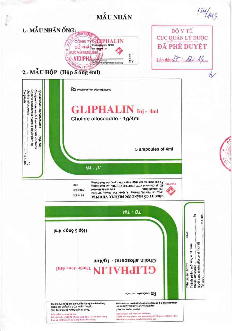 thông tin, cách dùng, giá thuốc Gliphalin - ảnh 0