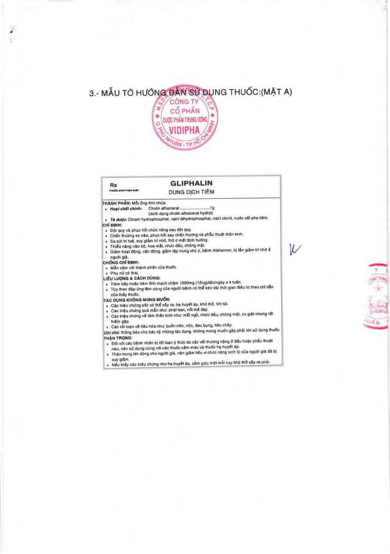 thông tin, cách dùng, giá thuốc Gliphalin - ảnh 1
