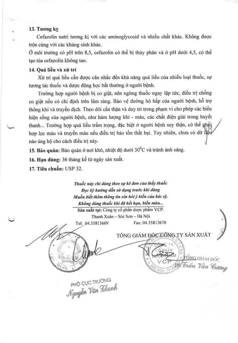 thông tin, cách dùng, giá thuốc Cefazolin ACS Dobfar - ảnh 9