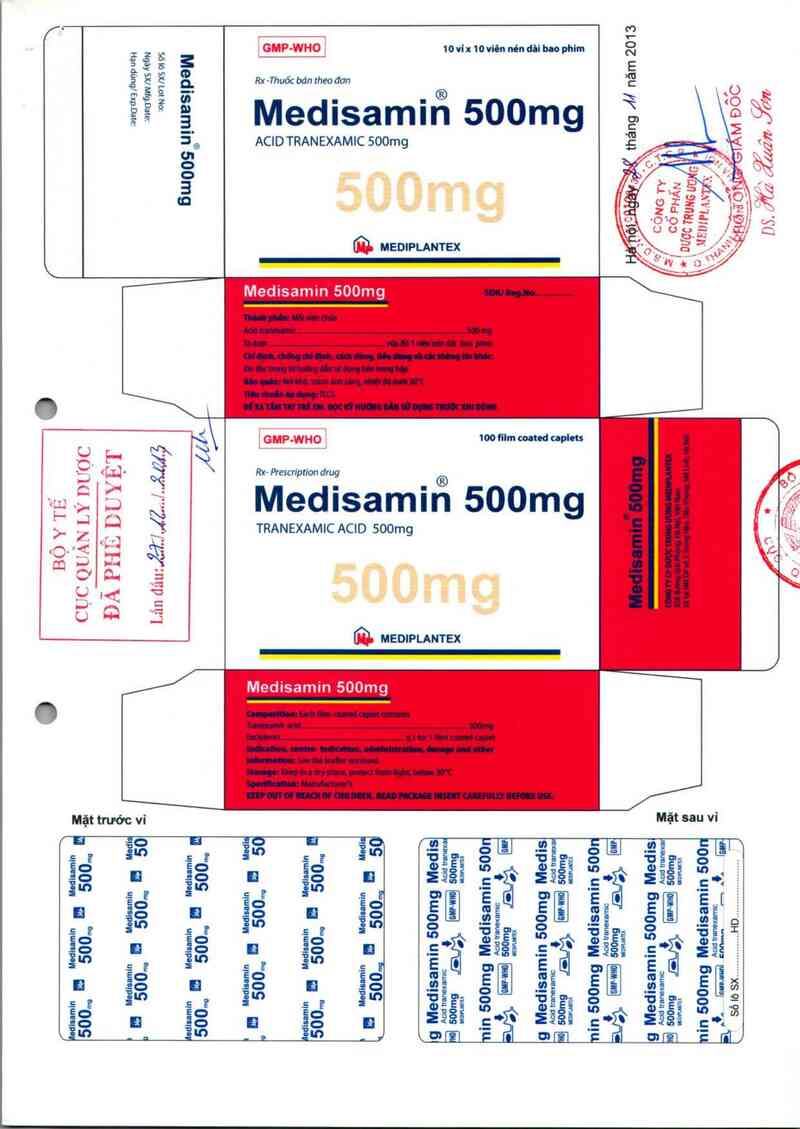 thông tin, cách dùng, giá thuốc Medisamin 500 mg - ảnh 0