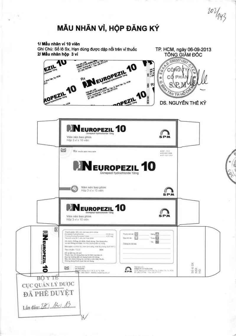 thông tin, cách dùng, giá thuốc Neuropezil 10 - ảnh 0