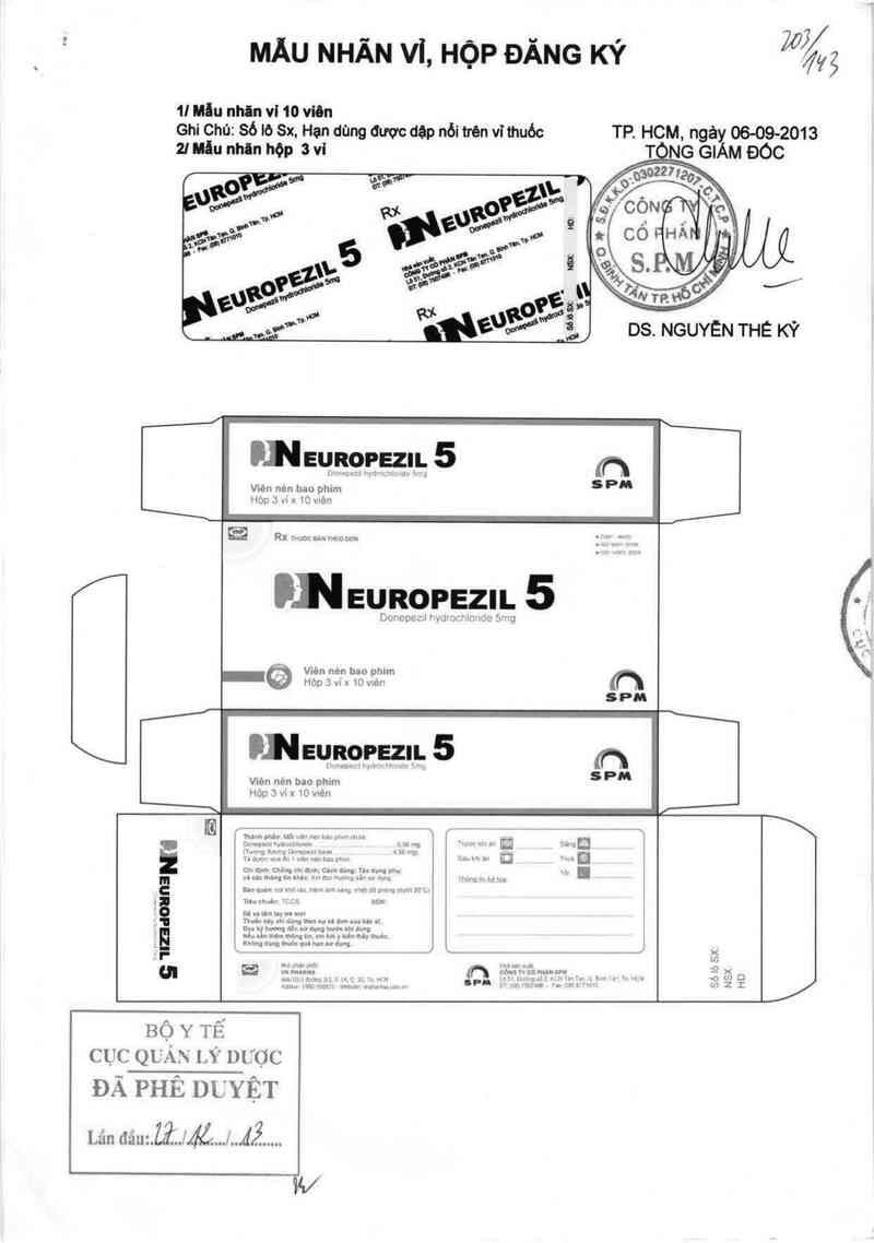 thông tin, cách dùng, giá thuốc Neuropezil 5 - ảnh 0