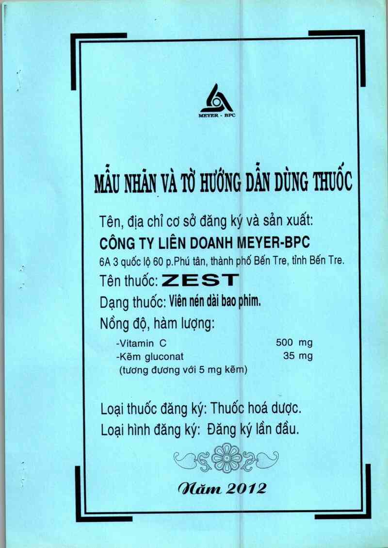 thông tin, cách dùng, giá thuốc Zest - ảnh 0