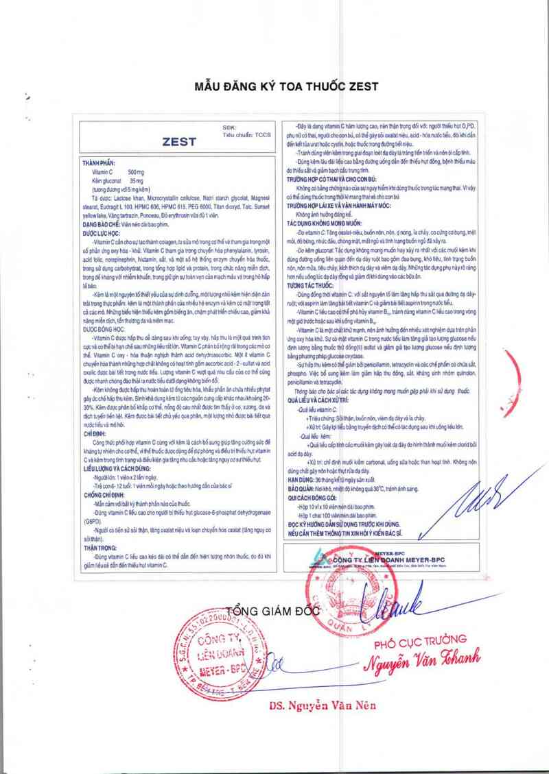 thông tin, cách dùng, giá thuốc Zest - ảnh 5