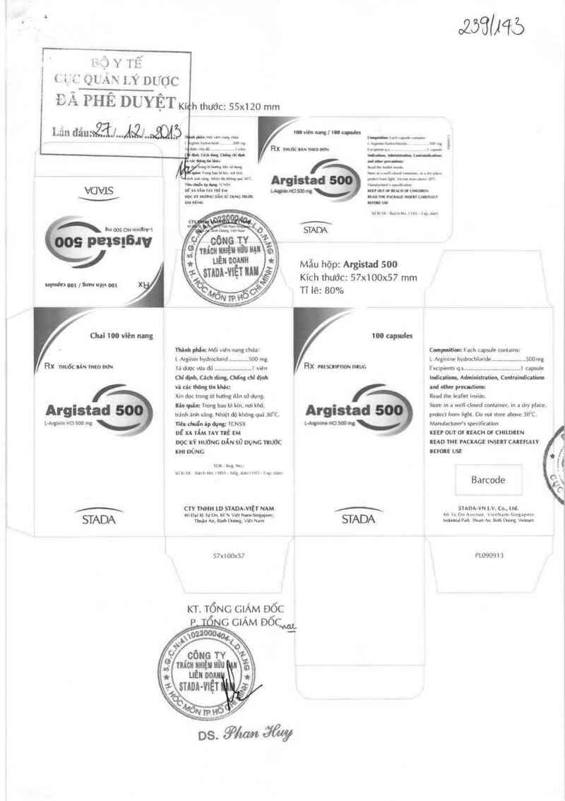 thông tin, cách dùng, giá thuốc Argistad 500 - ảnh 0