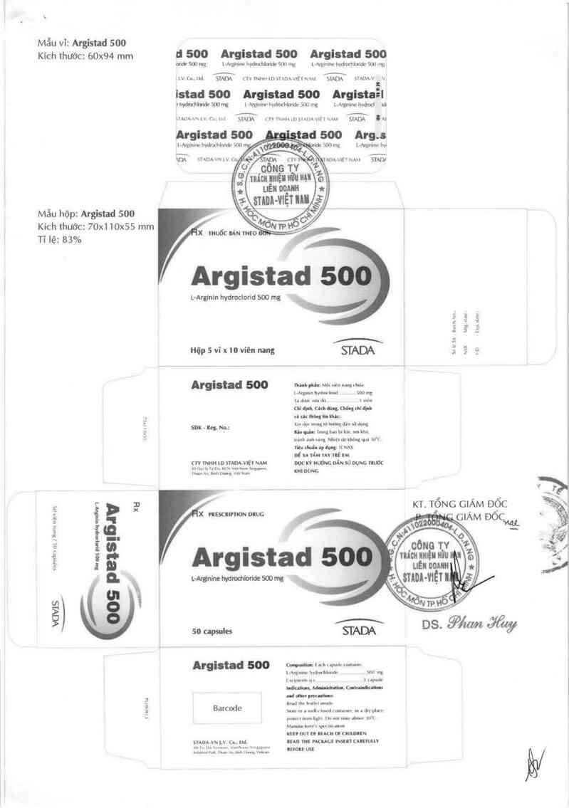 thông tin, cách dùng, giá thuốc Argistad 500 - ảnh 2