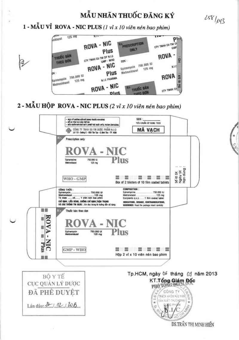 thông tin, cách dùng, giá thuốc Rova - Nic Plus - ảnh 0
