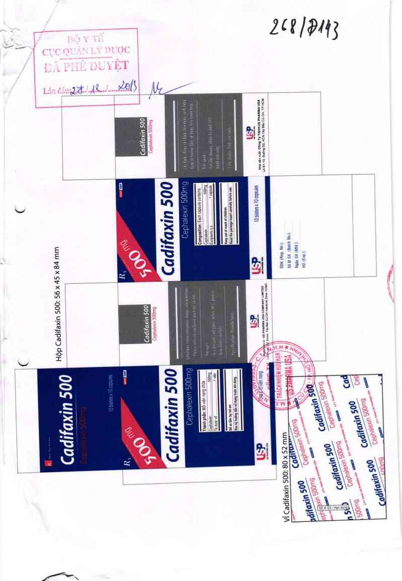 thông tin, cách dùng, giá thuốc Cadifaxin 500 - ảnh 0