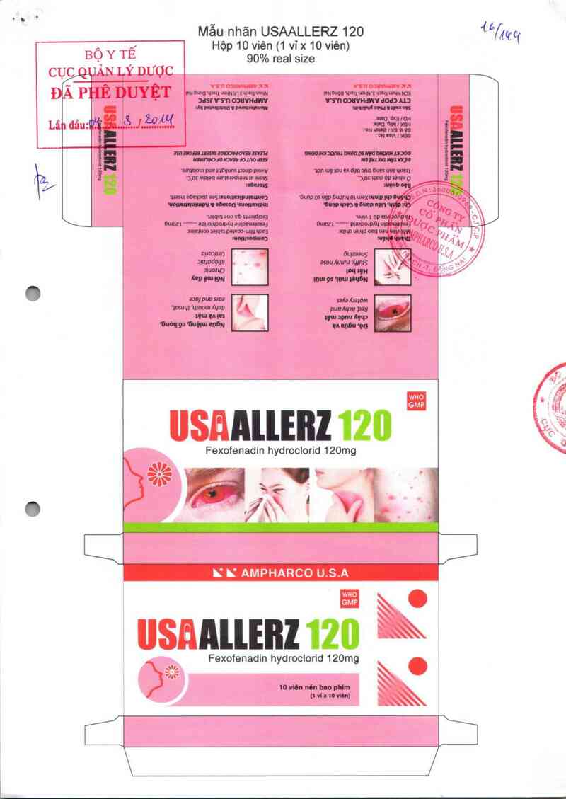 thông tin, cách dùng, giá thuốc Usaallerz 120 - ảnh 0