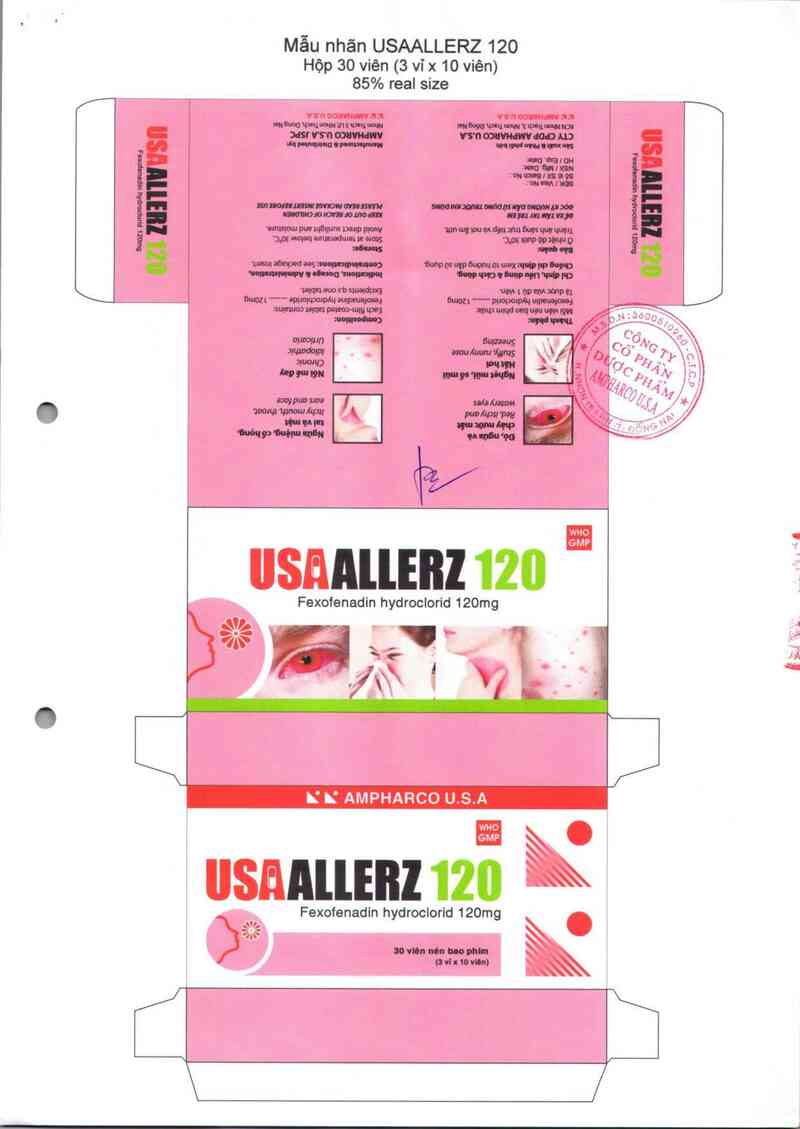 thông tin, cách dùng, giá thuốc Usaallerz 120 - ảnh 1