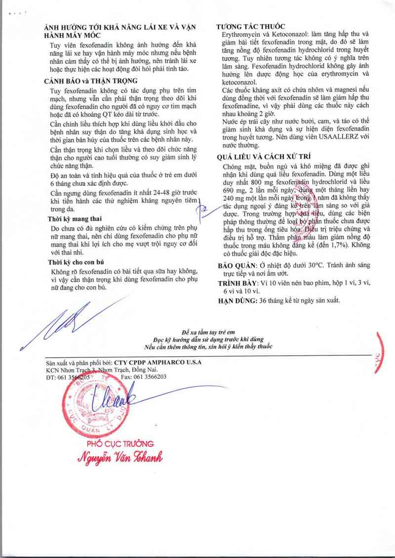 thông tin, cách dùng, giá thuốc Usaallerz 120 - ảnh 6