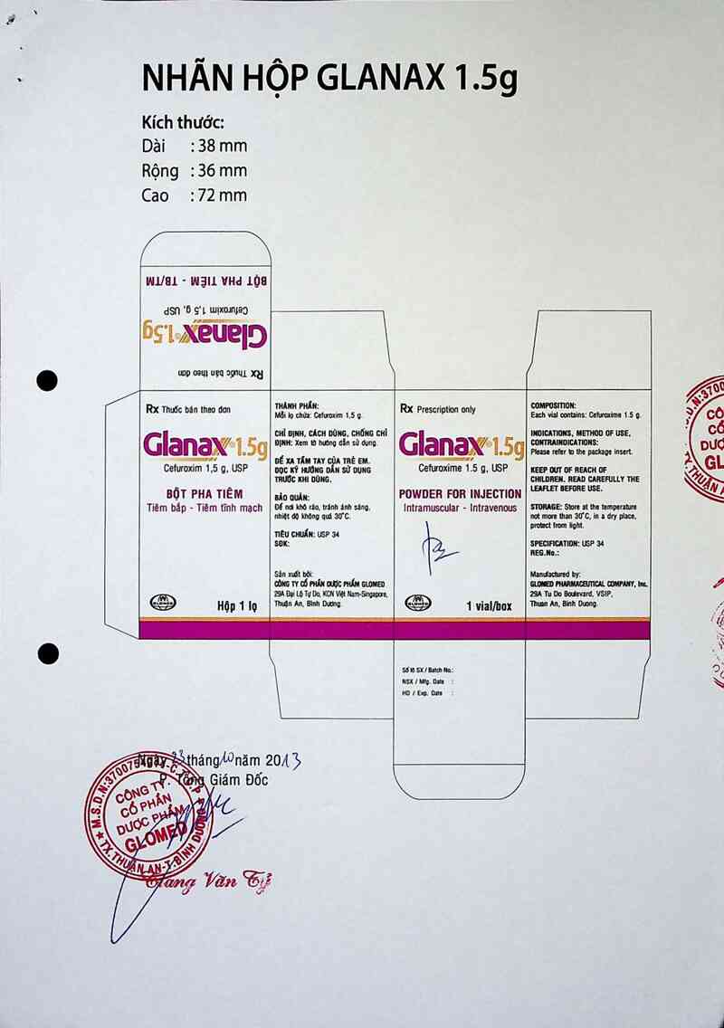 thông tin, cách dùng, giá thuốc Glanax 1.5g - ảnh 1