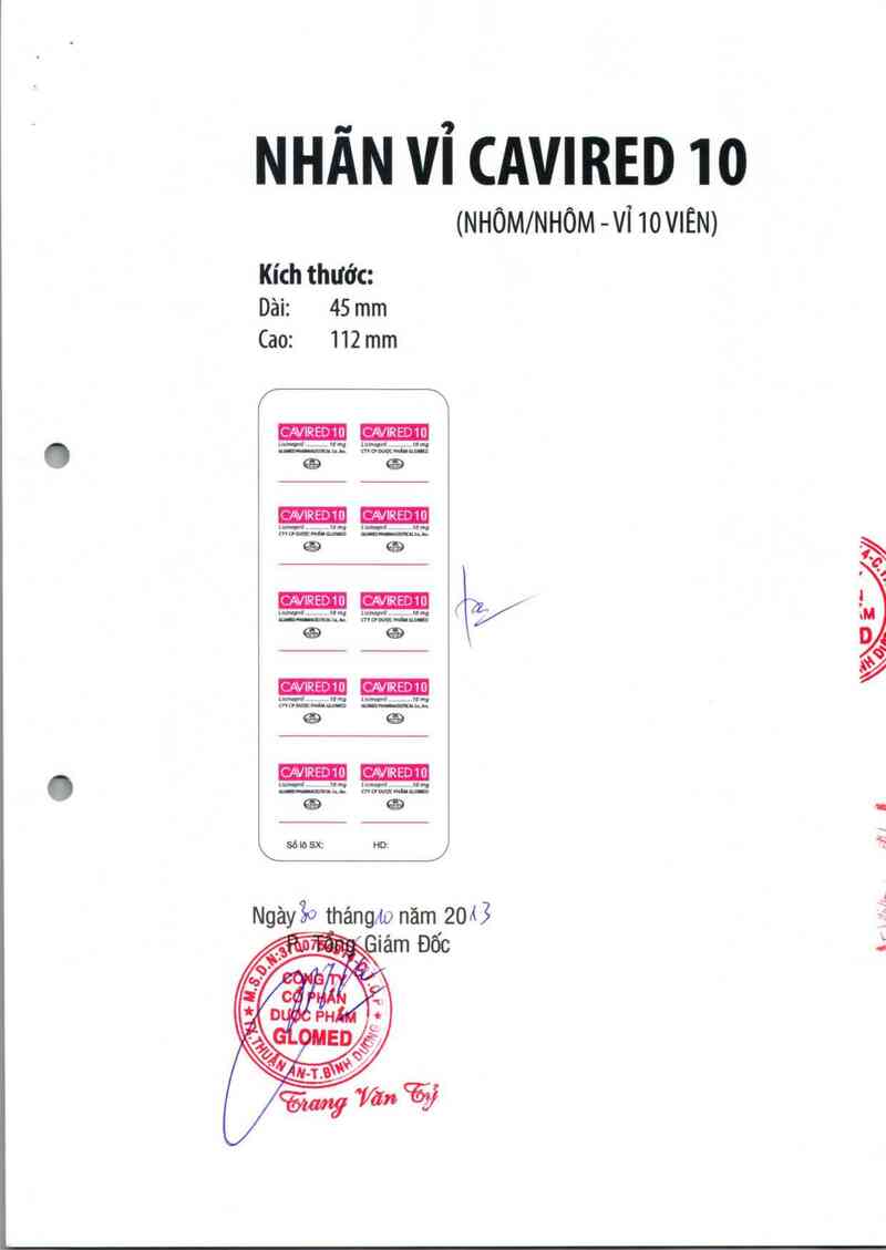 thông tin, cách dùng, giá thuốc Cavired 10 - ảnh 4