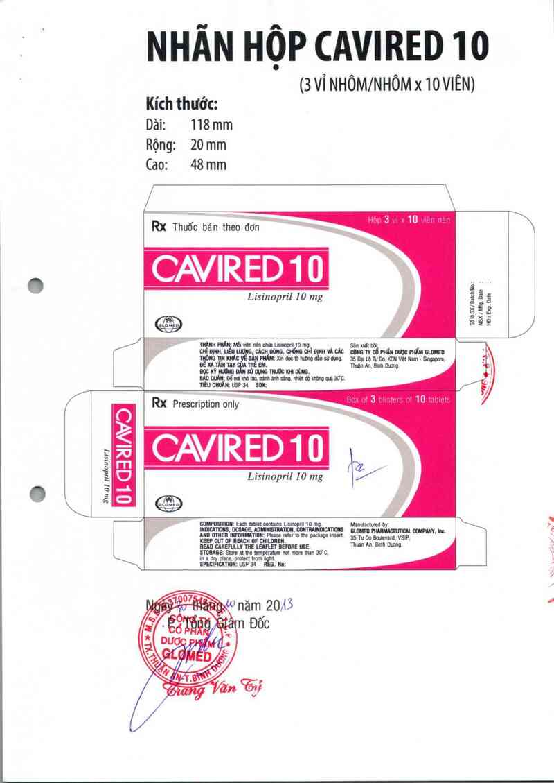 thông tin, cách dùng, giá thuốc Cavired 10 - ảnh 5
