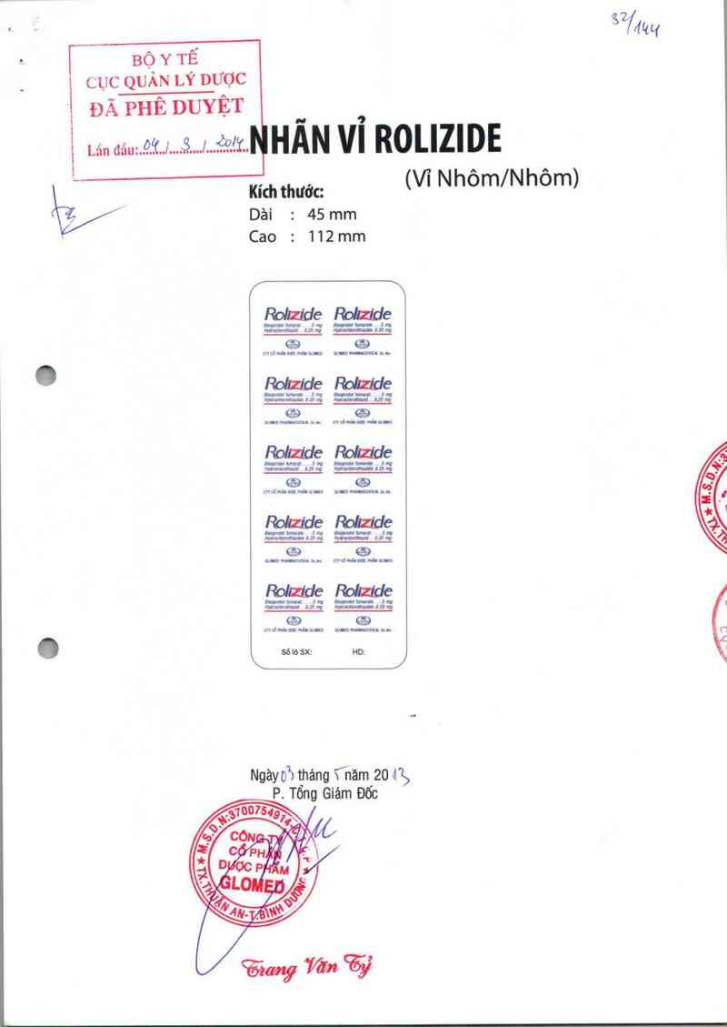 thông tin, cách dùng, giá thuốc Rolizide - ảnh 0