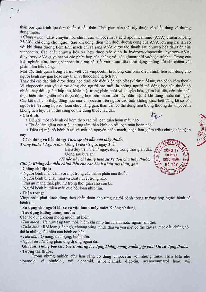 thông tin, cách dùng, giá thuốc Cavipi 10 - ảnh 2