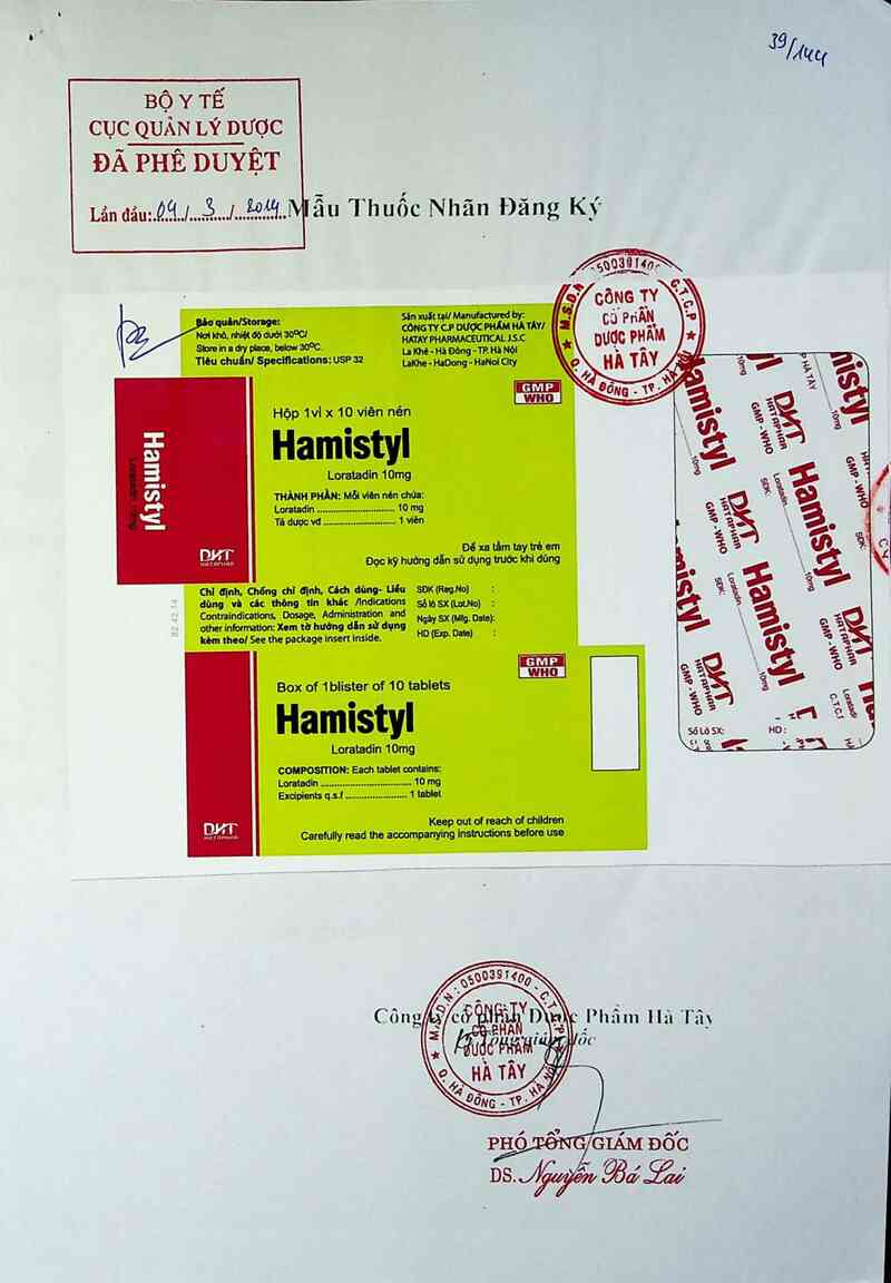 thông tin, cách dùng, giá thuốc Hamistyl - ảnh 0