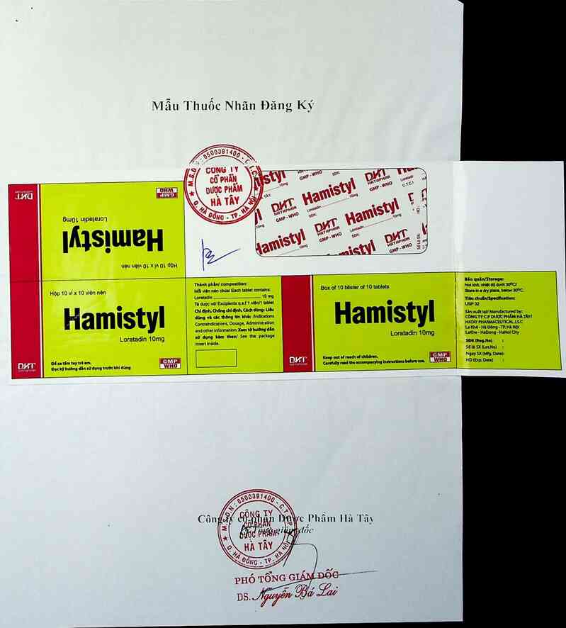 thông tin, cách dùng, giá thuốc Hamistyl - ảnh 1