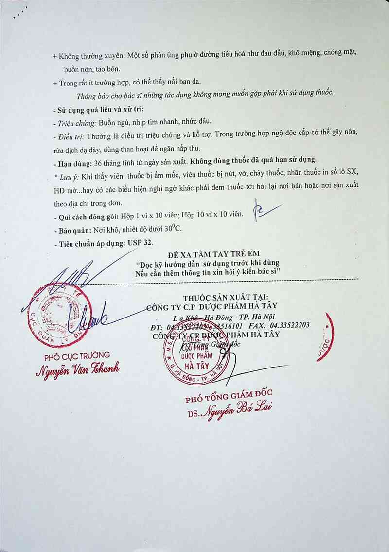 thông tin, cách dùng, giá thuốc Hamistyl - ảnh 3