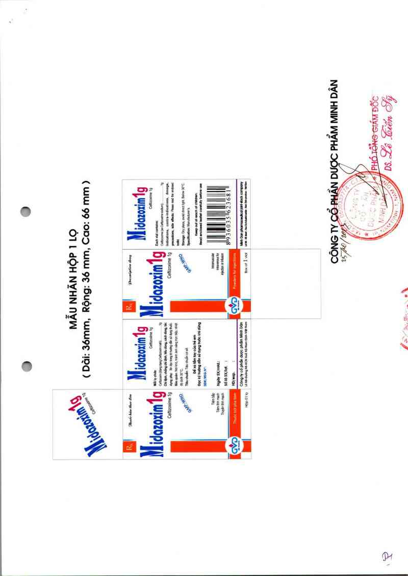 thông tin, cách dùng, giá thuốc Midazoxim 1g - ảnh 1
