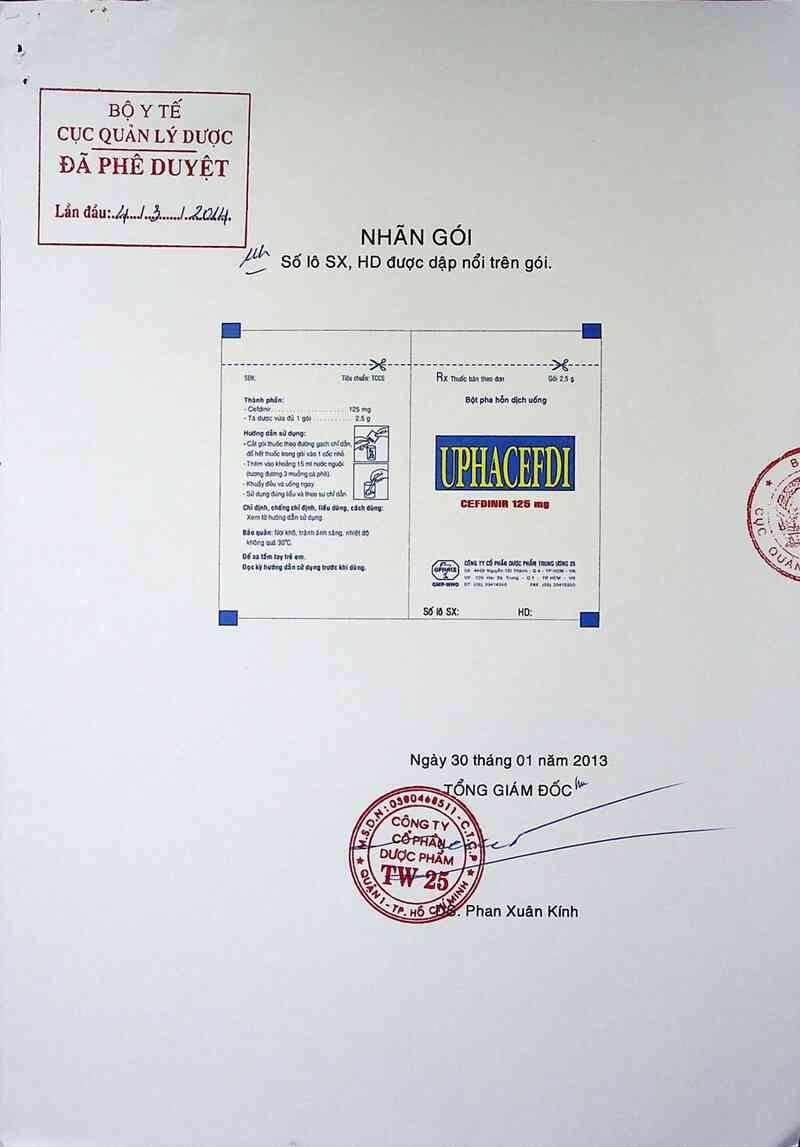 thông tin, cách dùng, giá thuốc Uphacefdi - ảnh 0