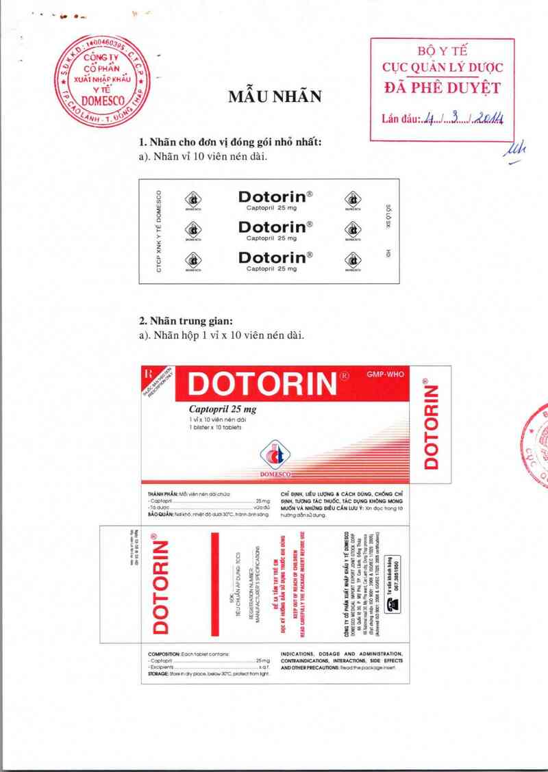 thông tin, cách dùng, giá thuốc Dotorin - ảnh 0