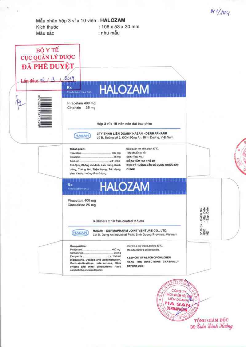 thông tin, cách dùng, giá thuốc Halozam - ảnh 0