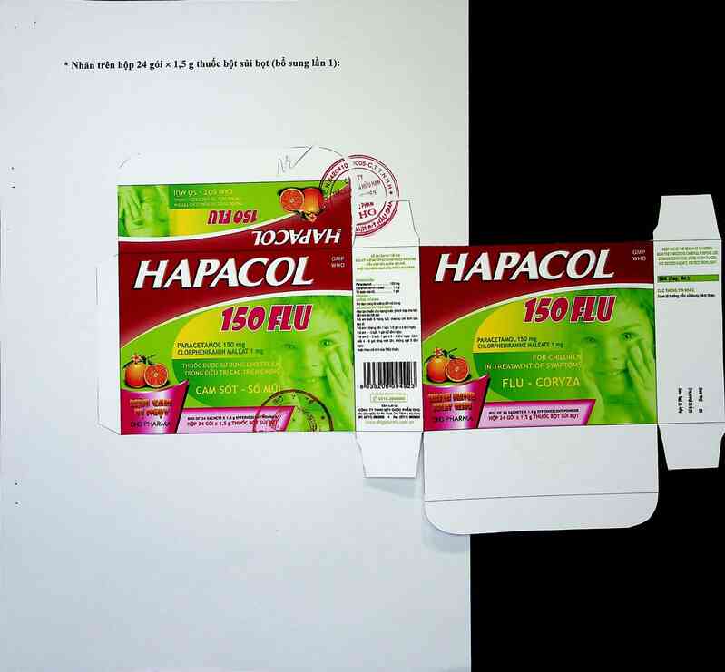 thông tin, cách dùng, giá thuốc Hapacol 150 flu - ảnh 1