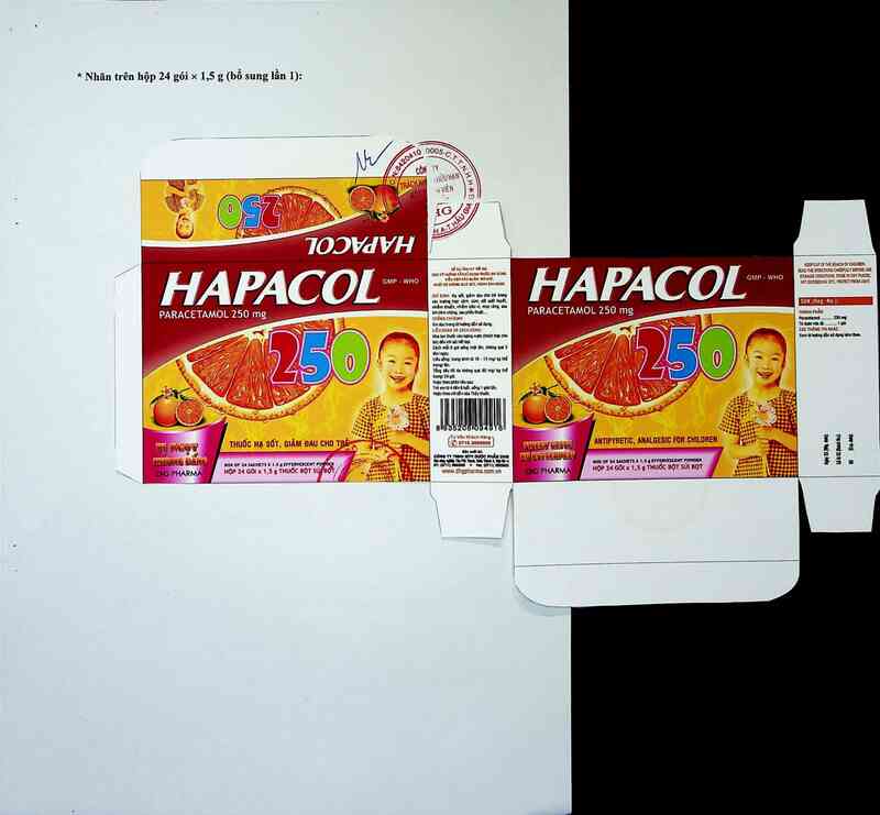 thông tin, cách dùng, giá thuốc Hapacol 250 - ảnh 1