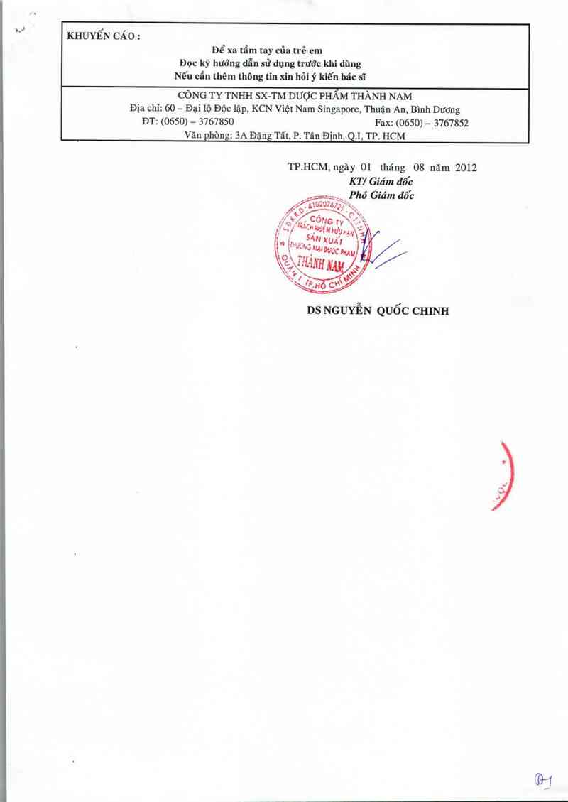 thông tin, cách dùng, giá thuốc Tanacitoux - ảnh 3