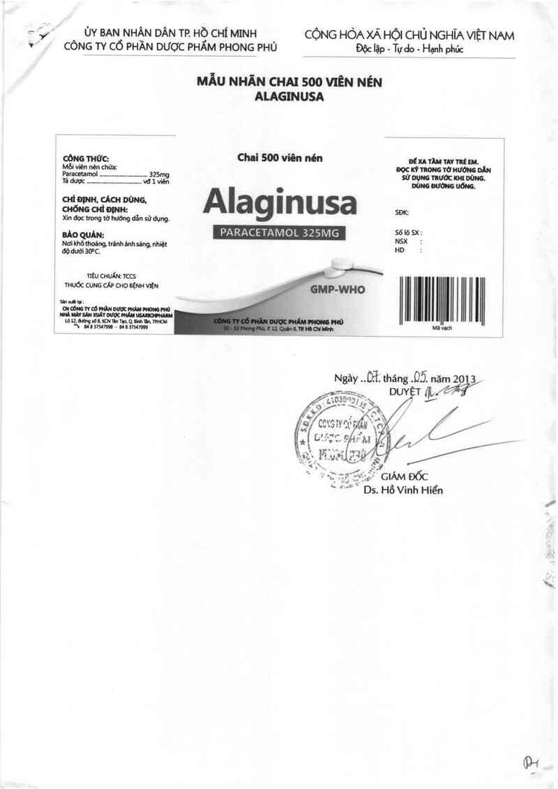 thông tin, cách dùng, giá thuốc Alaginusa - ảnh 1
