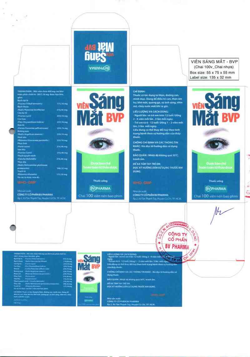 thông tin, cách dùng, giá thuốc Viên sáng mắt - BVP - ảnh 2