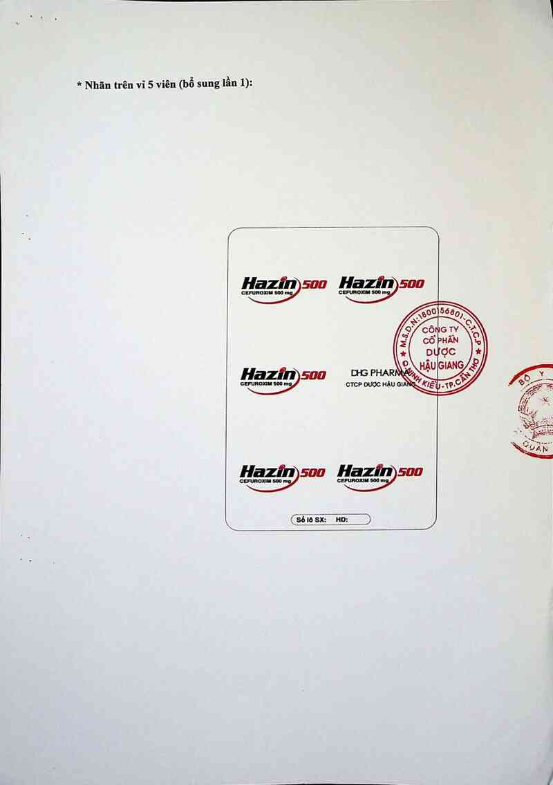 thông tin, cách dùng, giá thuốc Hazin 500 - ảnh 1