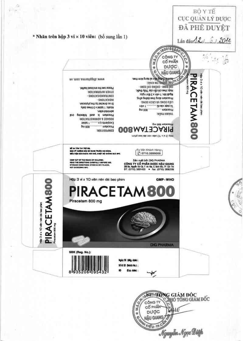 thông tin, cách dùng, giá thuốc Piracetam 800 - ảnh 0