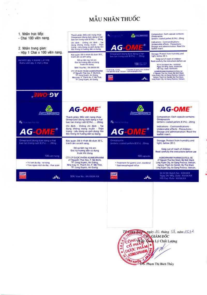 thông tin, cách dùng, giá thuốc AG-Ome - ảnh 2