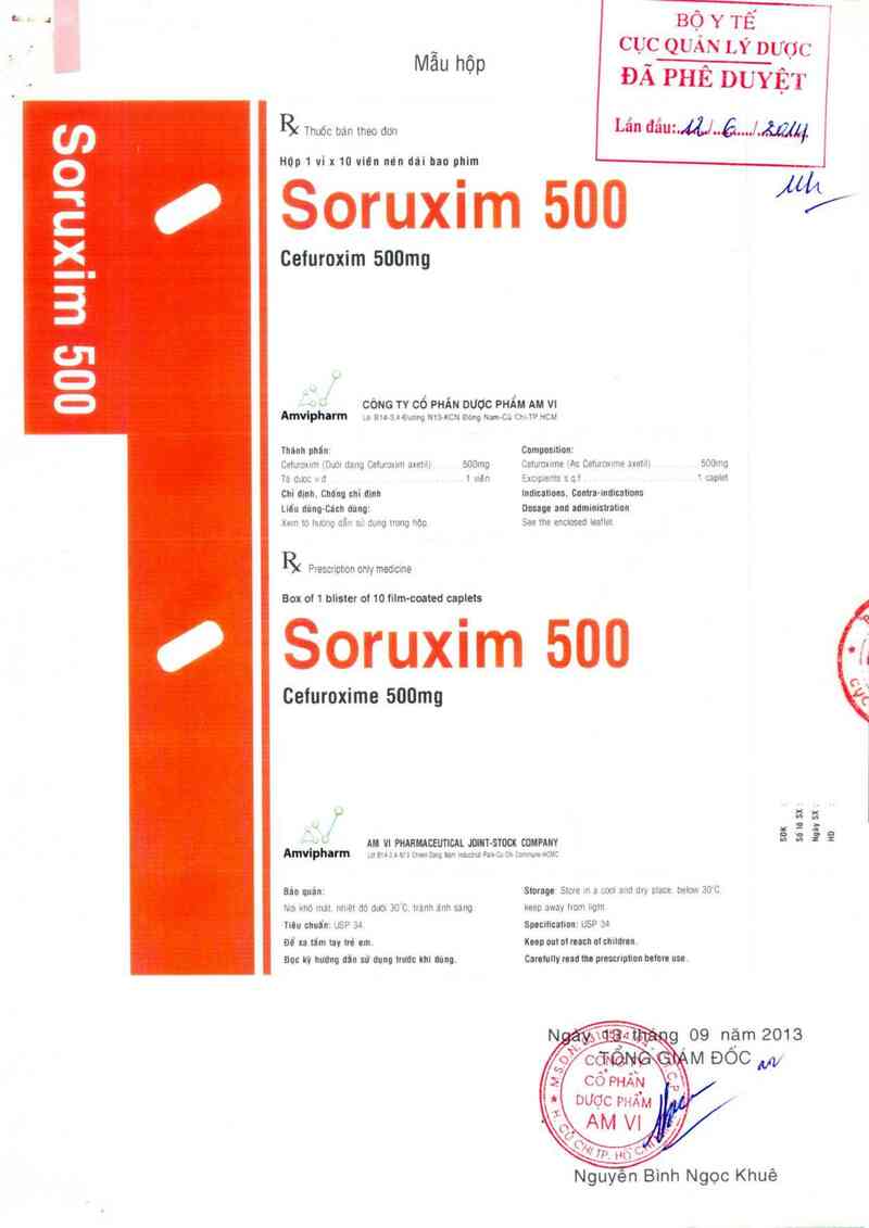 thông tin, cách dùng, giá thuốc Soruxim 500 - ảnh 0
