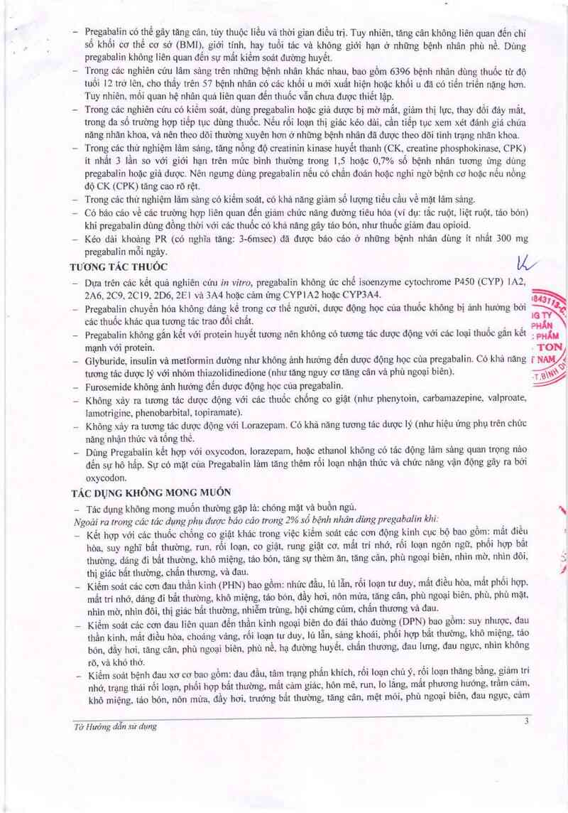 thông tin, cách dùng, giá thuốc Neuralmin 75 - ảnh 5