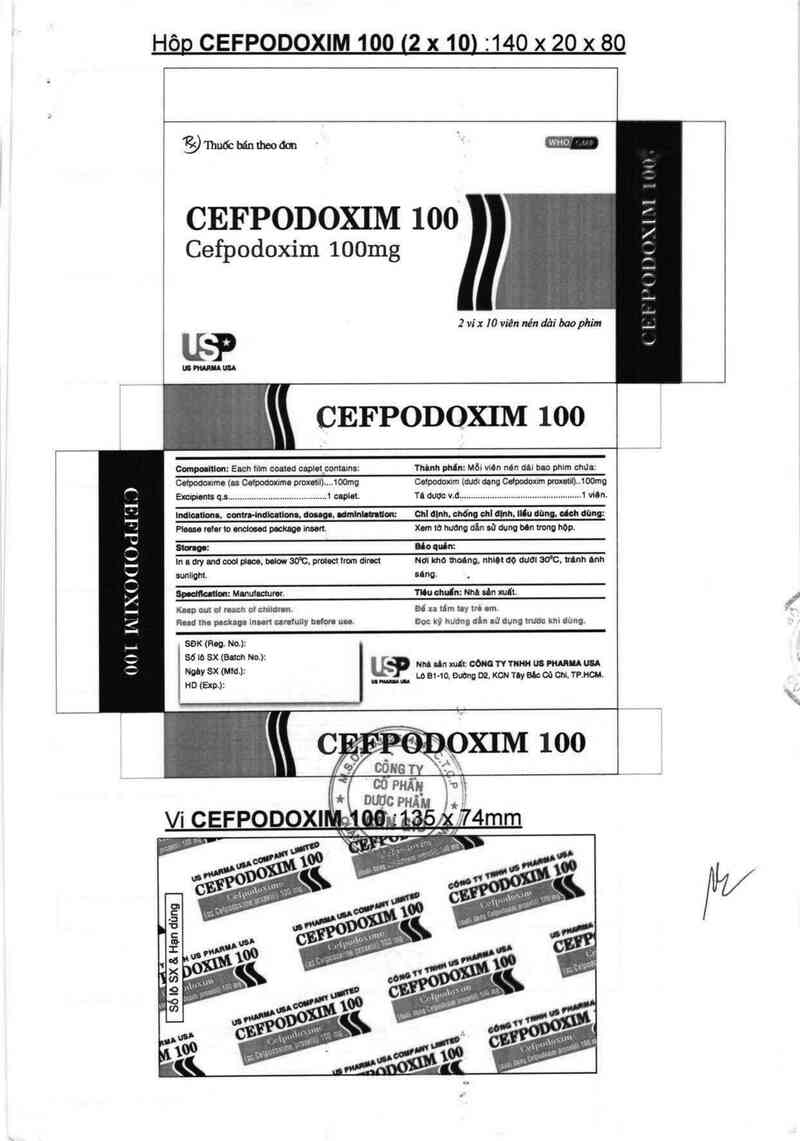 thông tin, cách dùng, giá thuốc Cefpodoxim 100 - ảnh 1