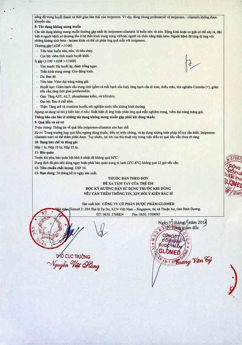 thông tin, cách dùng, giá thuốc Tinamcis I.V - ảnh 6