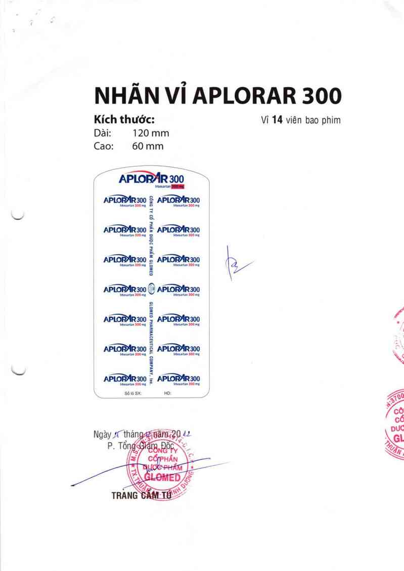 thông tin, cách dùng, giá thuốc Aplorar 300 - ảnh 1