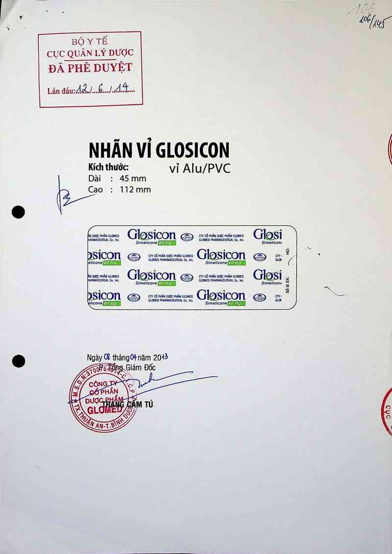 thông tin, cách dùng, giá thuốc Glosicon - ảnh 0