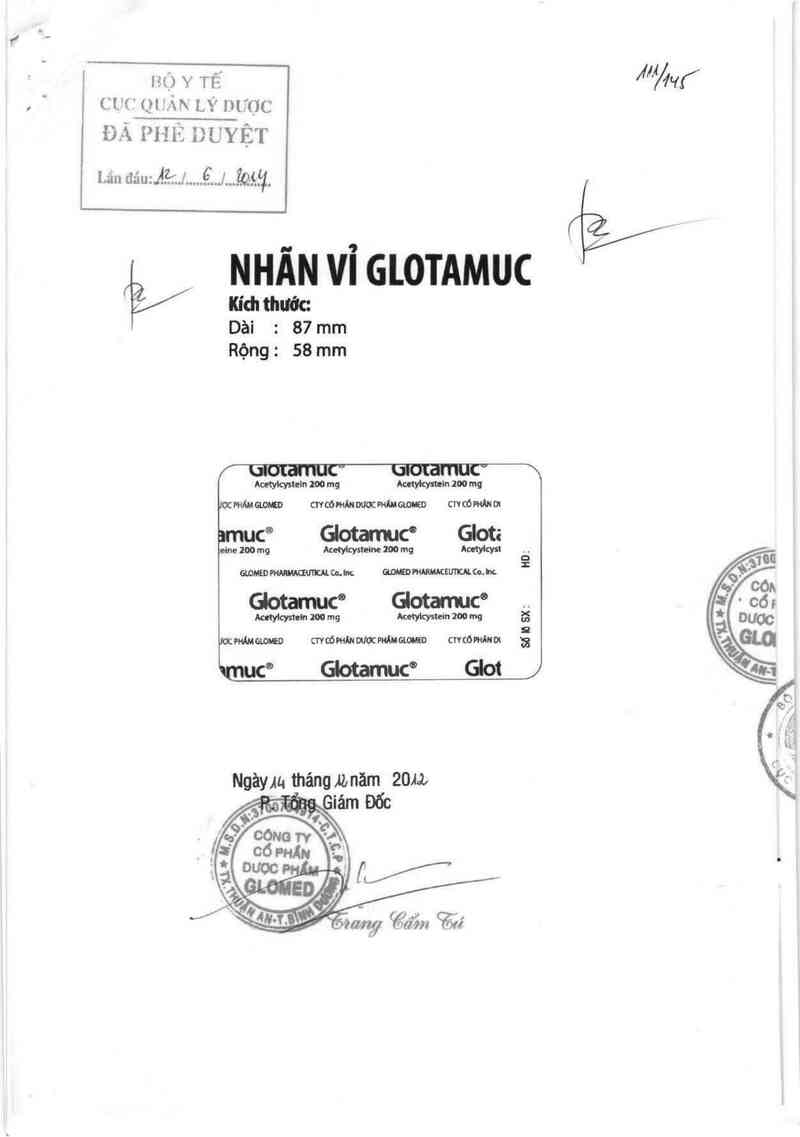 thông tin, cách dùng, giá thuốc Glotamuc - ảnh 0