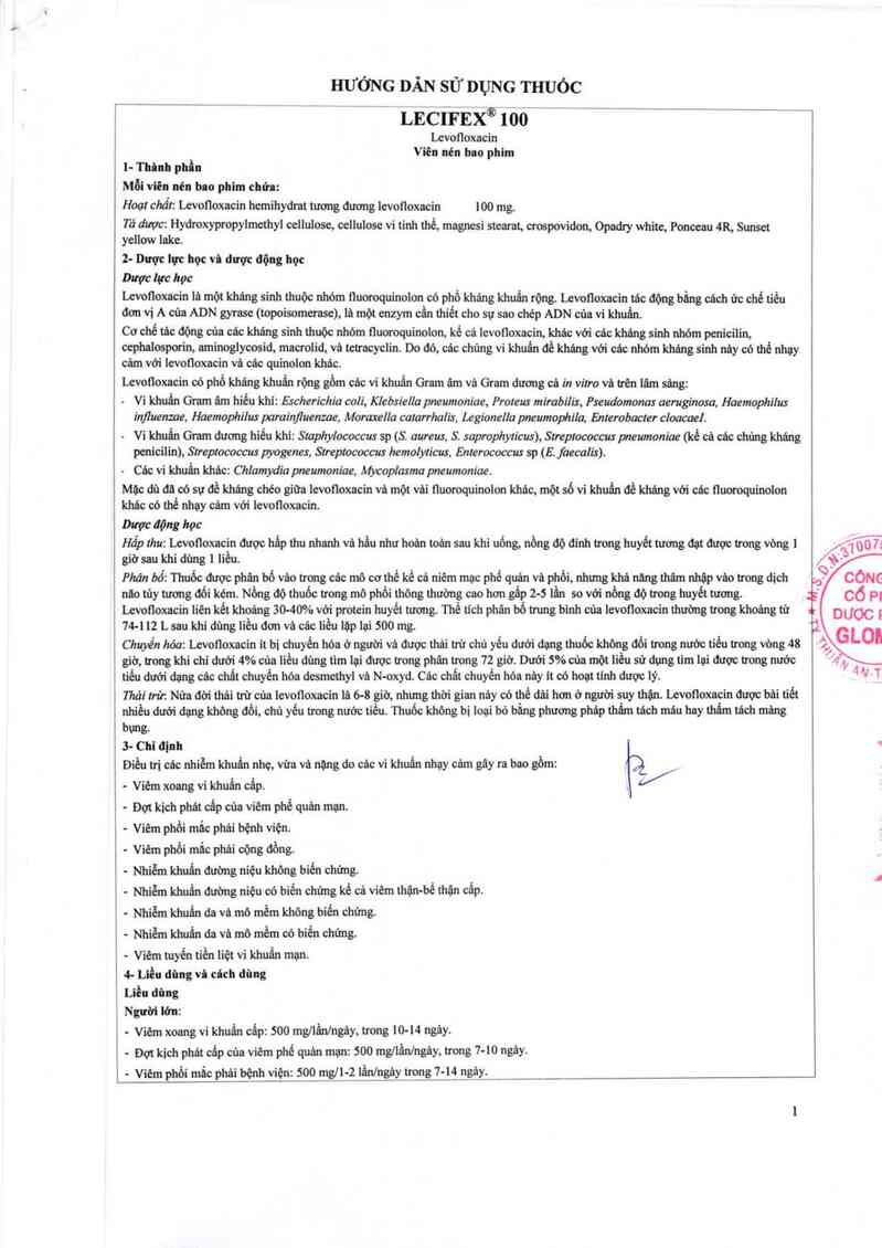 thông tin, cách dùng, giá thuốc Lecifex 100 - ảnh 6