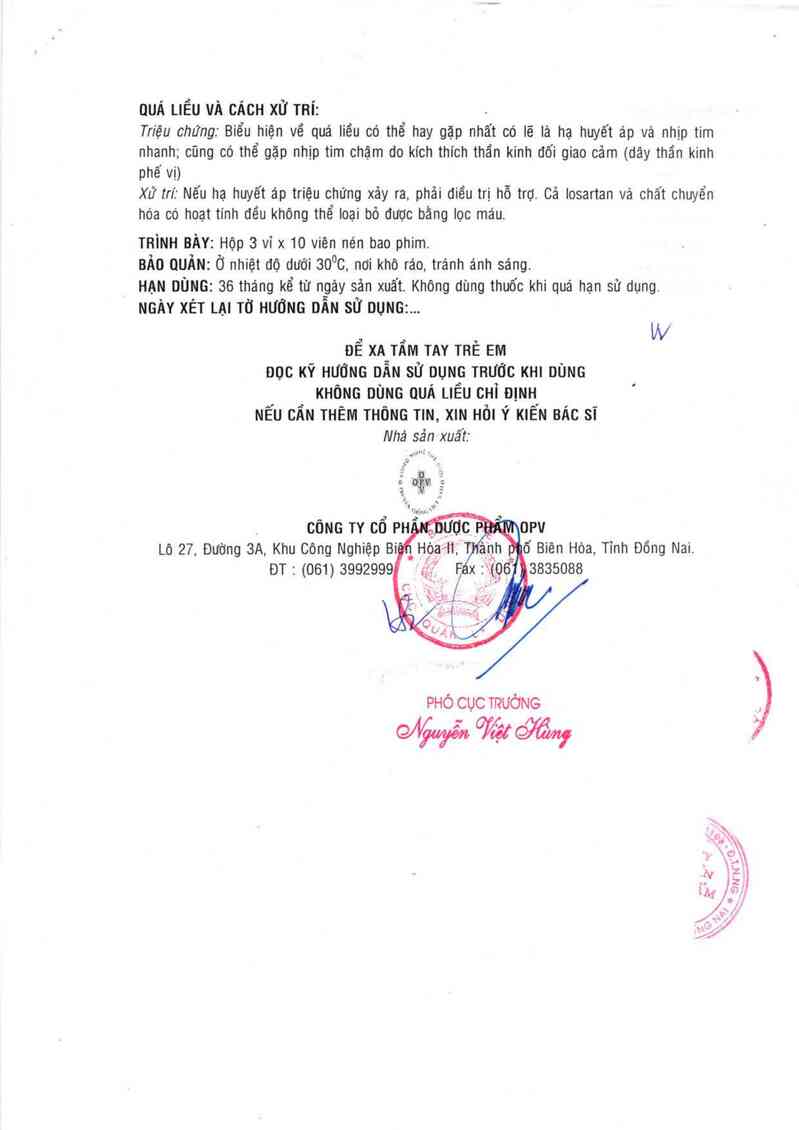 thông tin, cách dùng, giá thuốc Sartanpo - ảnh 3